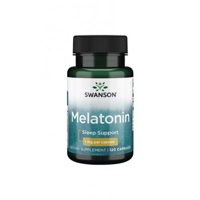 Swanson Melatonina 1 mg - suplement diety 120 kaps.