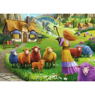 Puzzle 1000 el. Kolorowa we�na Ravensburger