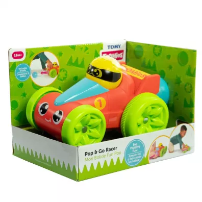 Pi�eczkowa wy�cig�wka czerwona Pop and Go Tomy