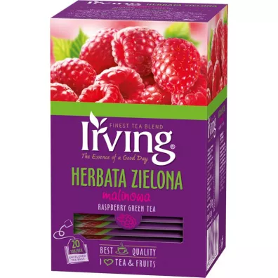 Irving Herbata zielona malinowa 20 szt.