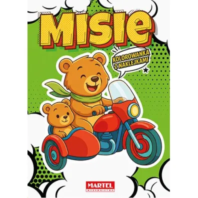 Kolorowanka komiksowa. Misie z naklejkami - Maciej  Ratajczyk