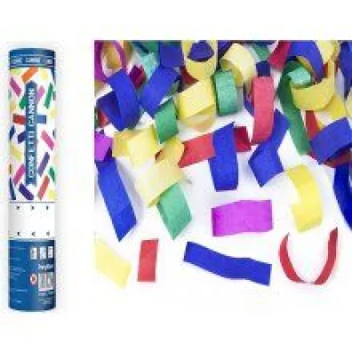 PartyDeco Tuba z kolorowym konfetti 20 cm