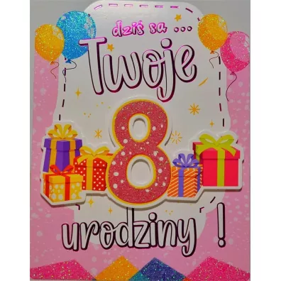 Yeku Karnet Urodziny 8