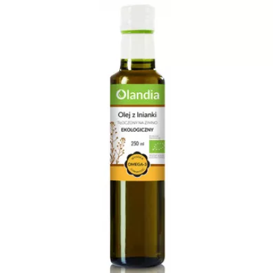Olandia Olej z lnianki t�oczony na zimno 250 ml Bio