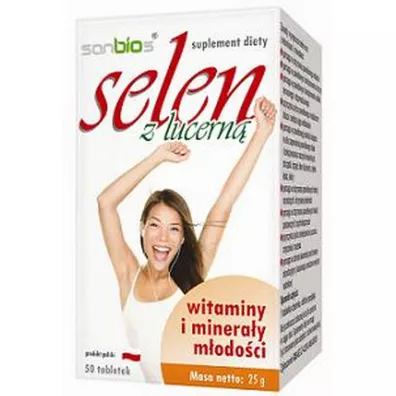 Sanbios Selen z lucern Suplement diety 50 tab.