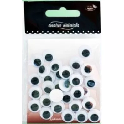 Galeria Hobby Oczy samoprzylepne okr�g�e 12mm 30 szt.