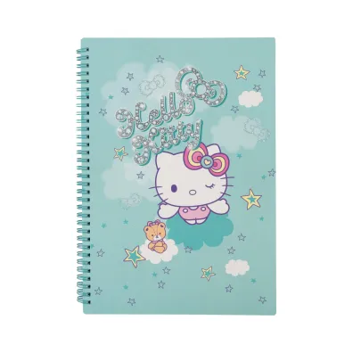 Patio Ko�obrulion A4 100k.w kratk� metalowa spirala Hello Kitty pink wz�r 1