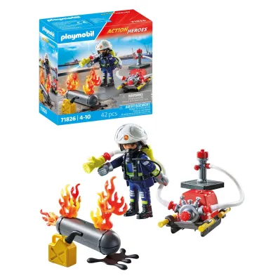 Playmobil Action Heroes Stra�ak z pomp� wodn� 71826