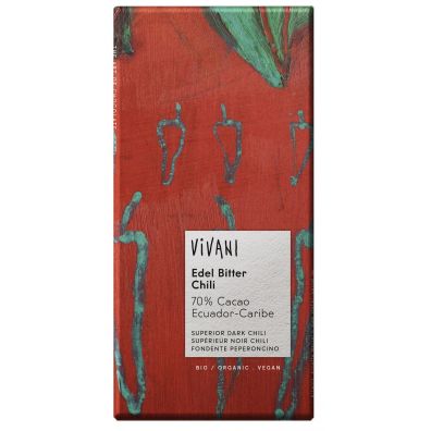 Vivani Czekolada gorzka z chili 100 g Bio