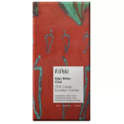 Vivani Czekolada gorzka z chili 100 g Bio