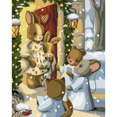 Ideyka Malowanie po numerach - Magia kol�d 40x50cm