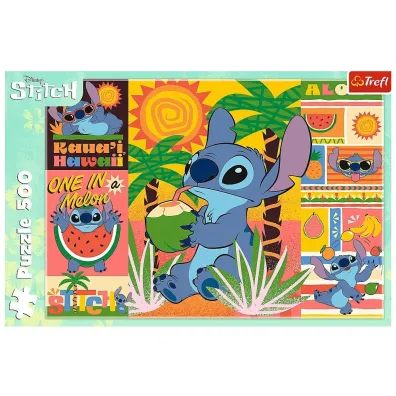 Puzzle 500 el. Wakacje ze Stitchem Trefl