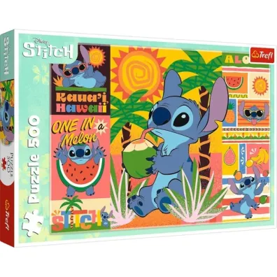 Puzzle 500 el. Wakacje ze Stitchem Trefl