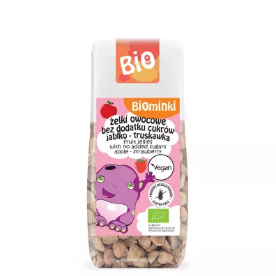 Biominki elki owocowe bez dodatku cukrw jabko-truskawka bezglutenowe 75 g Bio