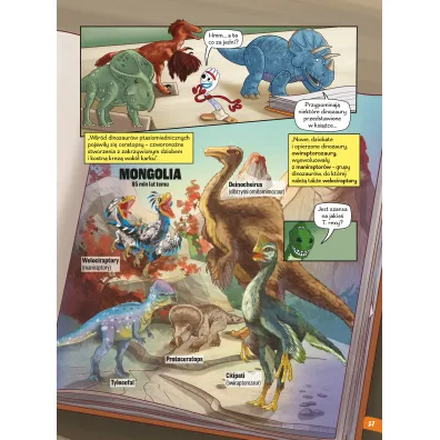 Kres pot�gi, czyli dinozaury kredy. Nauka z komiksem. Era dinozaur�w. Tom 3