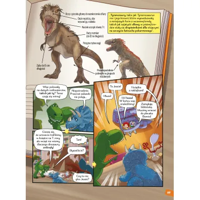 Kres pot�gi, czyli dinozaury kredy. Nauka z komiksem. Era dinozaur�w. Tom 3