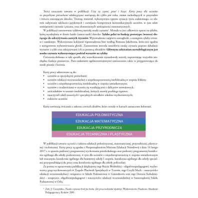Ucz� si� czyta�, pisa� i liczy�. Karty pracy dla uczni�w ze specjalnymi potrzebami edukacyjnymi. Cz�� 2