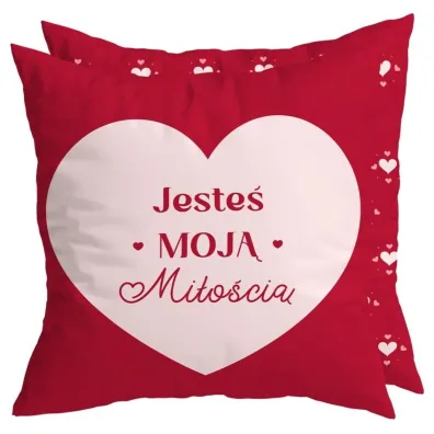Be-Happy Gifts Poduszka na Walentynki Jeste� moj� mi�o�ci�