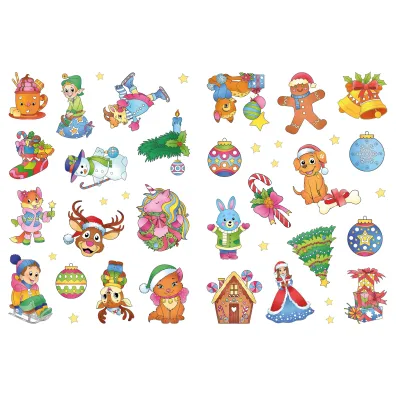 Malowanka 200X190 Kolorowanka z tatua�ami FLUO Magiczne �wi�ta SKRZAT 078862