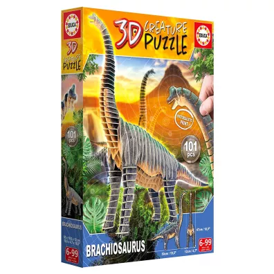 Puzzle 3D 101 el. Dinozaury - Brachiozaur Educa