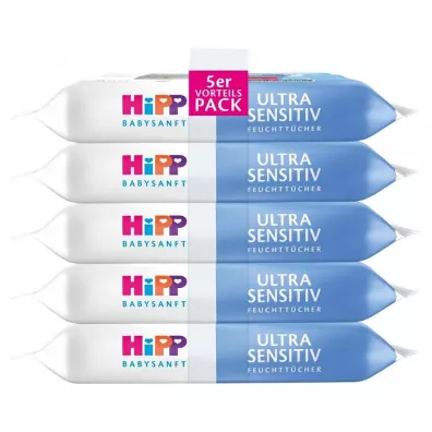 Hipp Babysanft Ultra-Sensitive Chusteczki pielgnacyjne 5 x 48 szt.