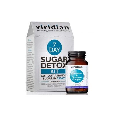 Viridian Chrom&Cynamon Kompleks  (7 day Sugar Detox Kit) - suplement diety 14 kaps.