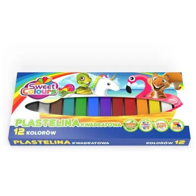Koma-Plast Plastelina kwadratowa 12 szt.