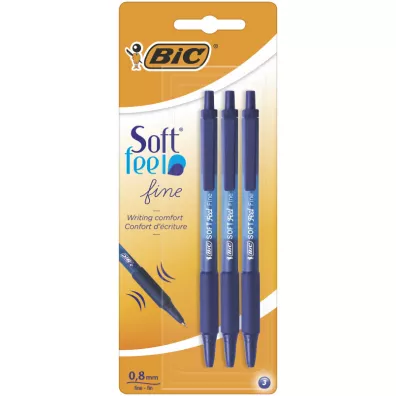 Bic Dugopis Soft Feel niebieski 3 szt.