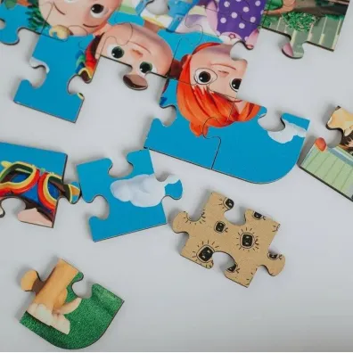 Puzzle drewniane 24 el. Weso�y Cocomelon Trefl