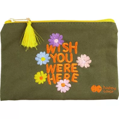 Kosmetyczka z haftem BLOOM-Boho Happy Color