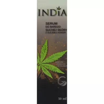 India Serum do suchej sk�ry z olejem z konopi 50 ml