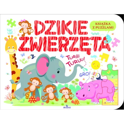 Ksi��ka edukacyjna z puzzlami. Dzikie zwierz�ta