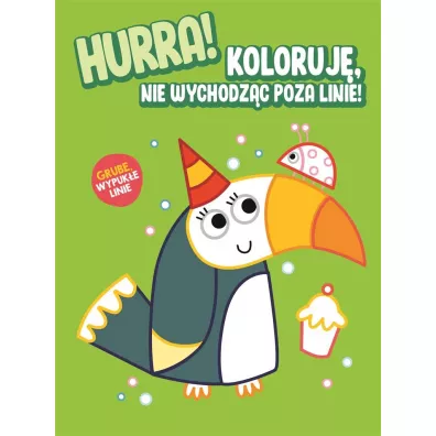 Hurra! Koloruj nie wychodzc poza linie. Tukan