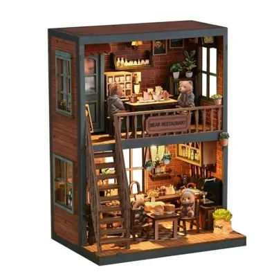 Puzzle Model Kafejka z misiem Habarri