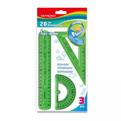 Keyroad Zestaw geometryczny Flex-draw 3 elementy