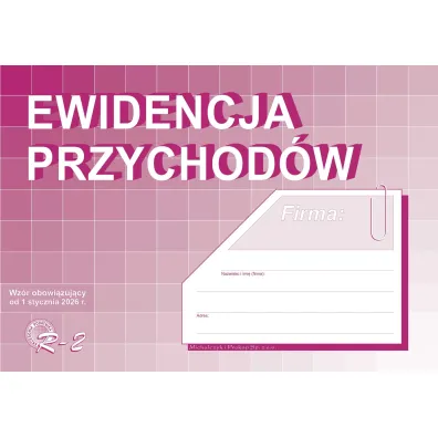 Druk Ewidencja przychod�w A4 MICHALCZYK I PROKOP R-2