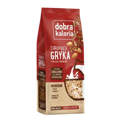 Dobra Kaloria Chrupica gryka z migdaami i melas 100 g