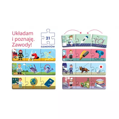 Puzzle 21 el. Uk�adam i poznaj� Zawody Edgard