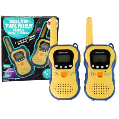 Zmieniacz g�osu kr�tkofal�wka walkie-talkie ��te LeanToys