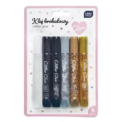 Interdruk KLEJ BROK 10,5ML 6KOL GLAM INT B/C