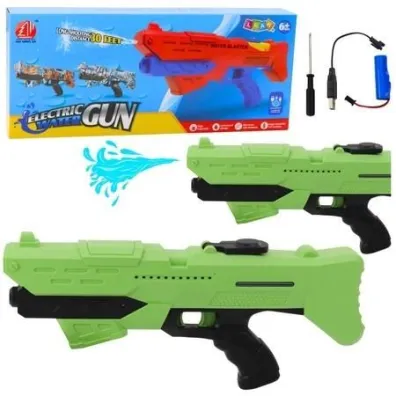 Karabin na wod� elektryczny zielony zasi�g 10m LeanToys