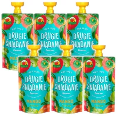 Dawtona Mus 100% Drugie �niadanie jab�ko-mango Zestaw 6 x 100 g
