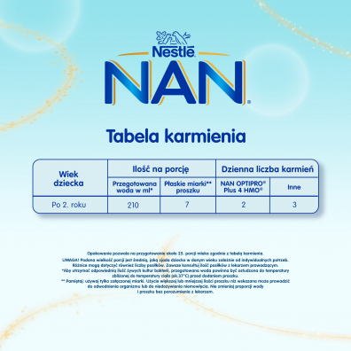 Nestle Nan Optipro Plus 4 Produkt na bazie mleka junior dla dzieci po 2. roku Zestaw 4 x 800 g