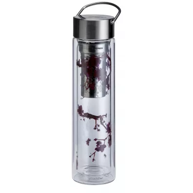 Eigenart Butelka z podwjn ciank i zaparzaczem FlowTea Cherry Blossom 50004 350 ml