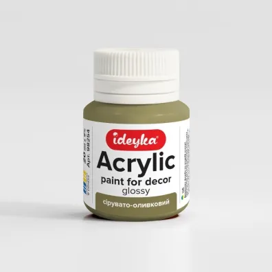 Ideyka Farba akrylowa Szarawy o��wek 20ml