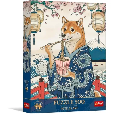 Puzzle 500 Makaronowa medytacja Shiby TREFL