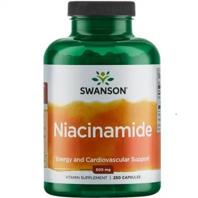 Swanson Niacinamide 500 mg Suplement diety 250 kaps.