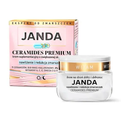 Janda Ceramides Premium�krem suplementacyjny o zwi�kszonej skuteczno�ci nawil�enie i redukcja zmarszczek 50 ml