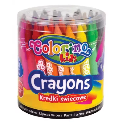 Patio Kredki wiecowe Jumbo Colorino Kids w wiaderku 48 szt.