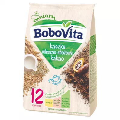 BoboVita Kaszka mleczno-zboowa kakao po 12 miesicu 230 g
